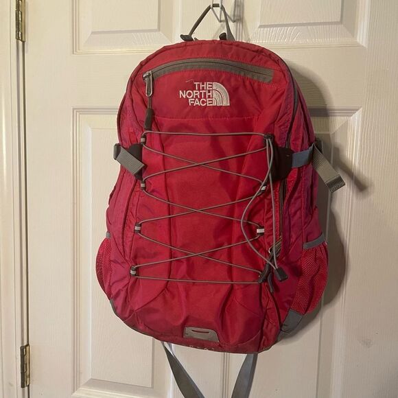 The North Face bright pink and Gray Backpack - Picture 14 of 15
